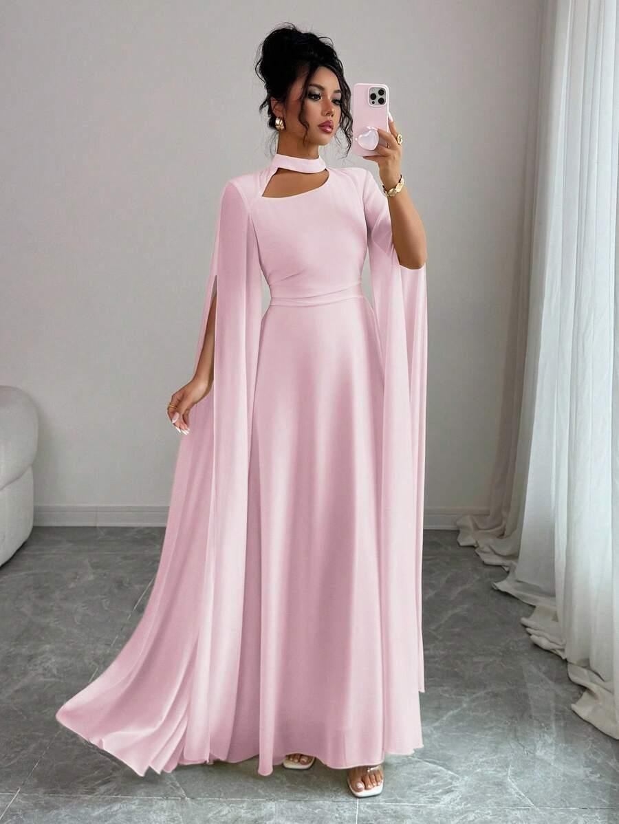 SHEIN RÓŻOWA MAXI SUKIENKA S06__M