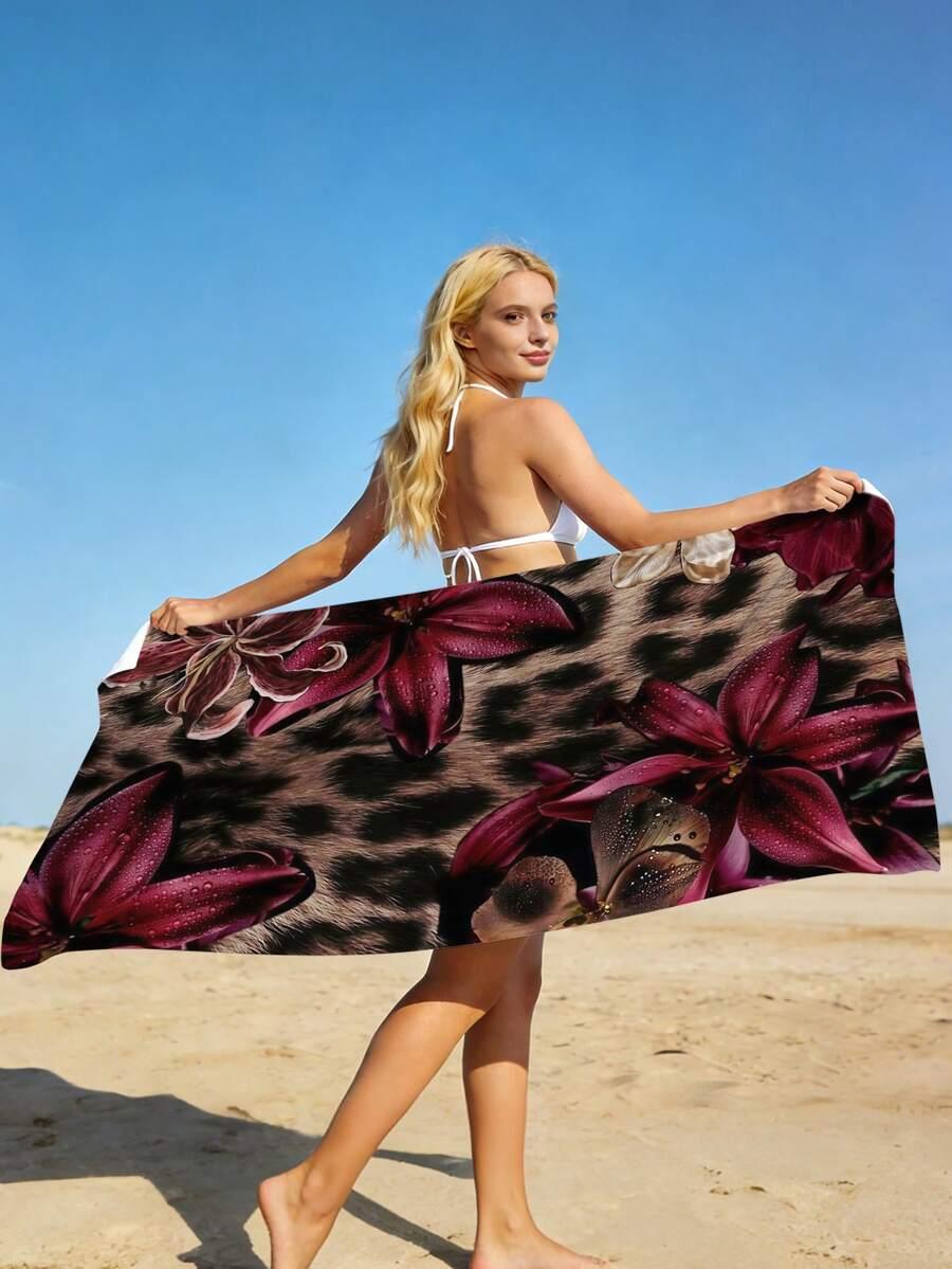 SHEIN RĘCZNIK PLAŻOWY PRINT S07__90X180