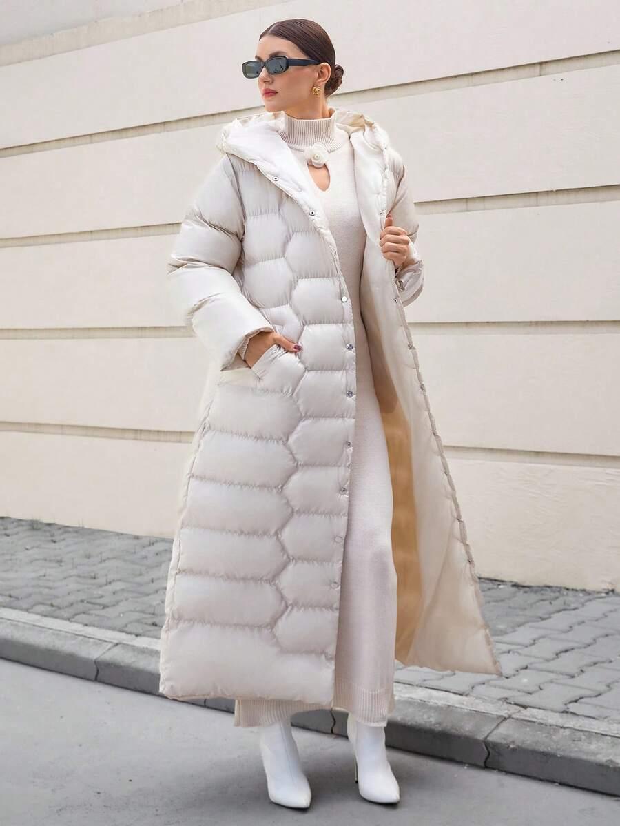 CLARA VERO BEŻOWA PIKOWANA KURTKA W01__S