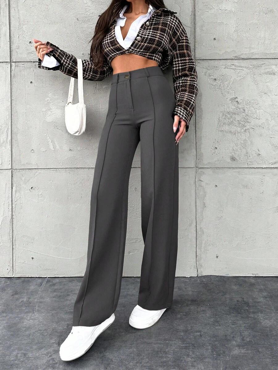 SHEIN SZARE SPODNIE CASUAL S06__S