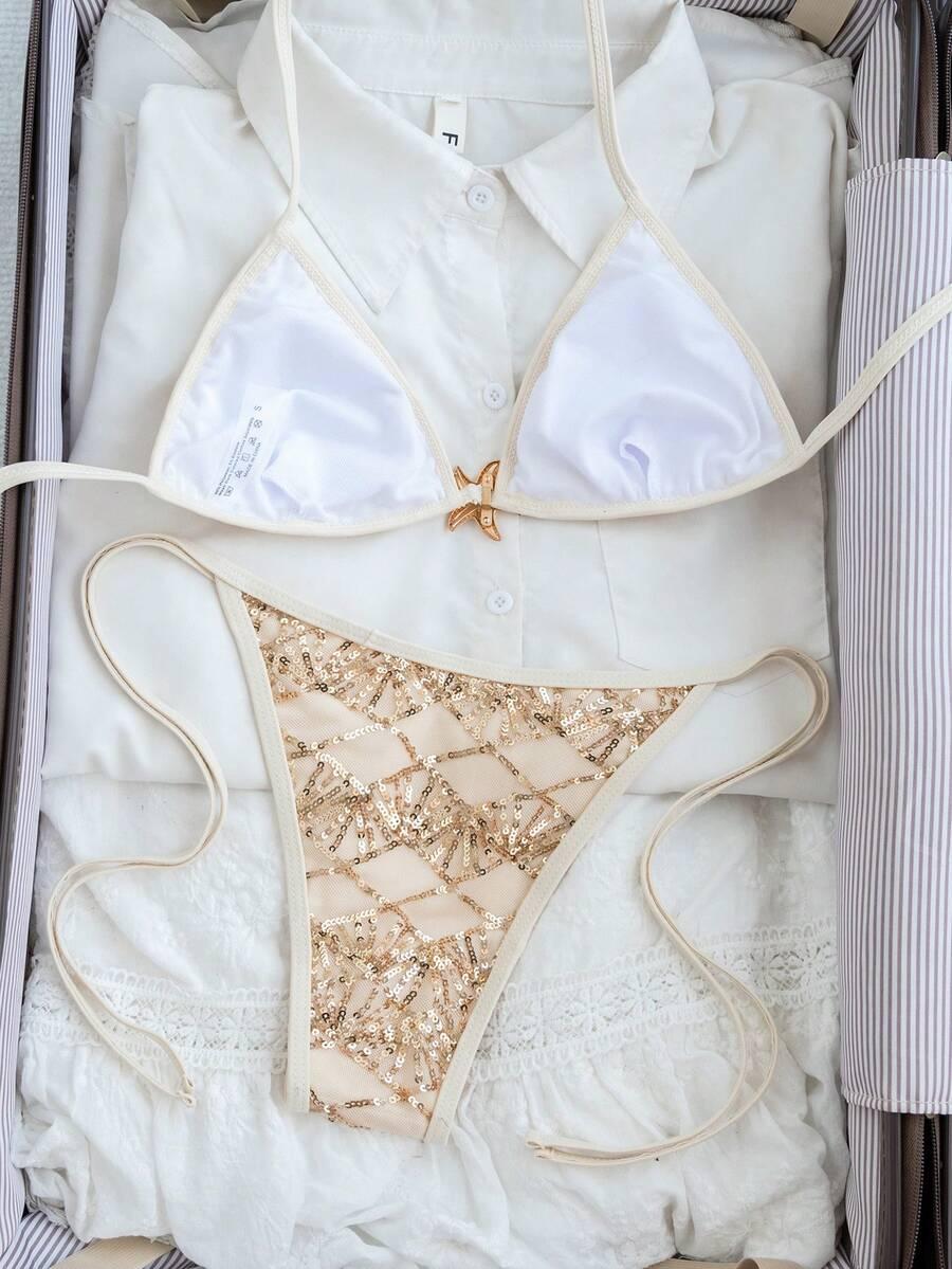 SHEIN DWUCZĘŚCIOWY STRÓJ KĄPIELOWY S09__S