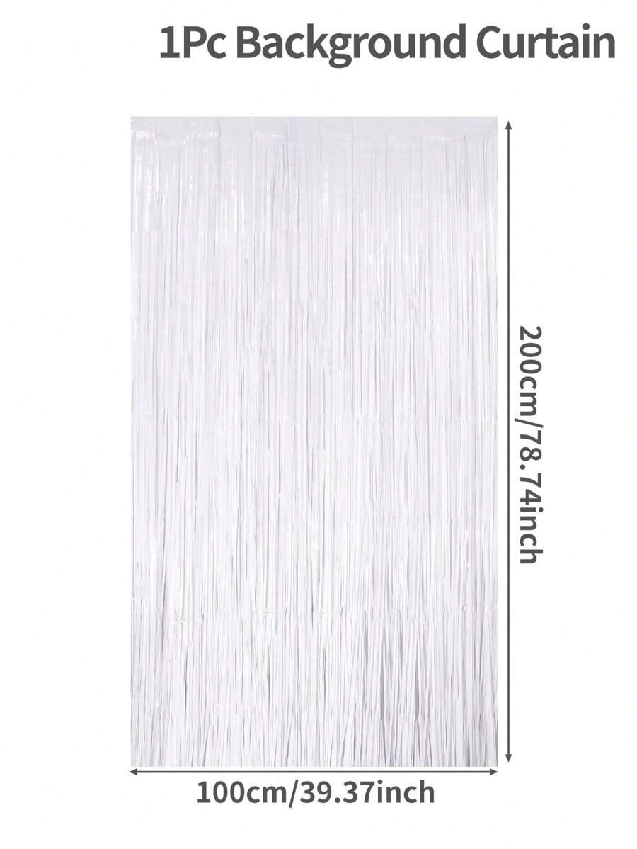 SHEIN BIAŁE TŁO DEKORACJE 1SZT S07__100X200CM