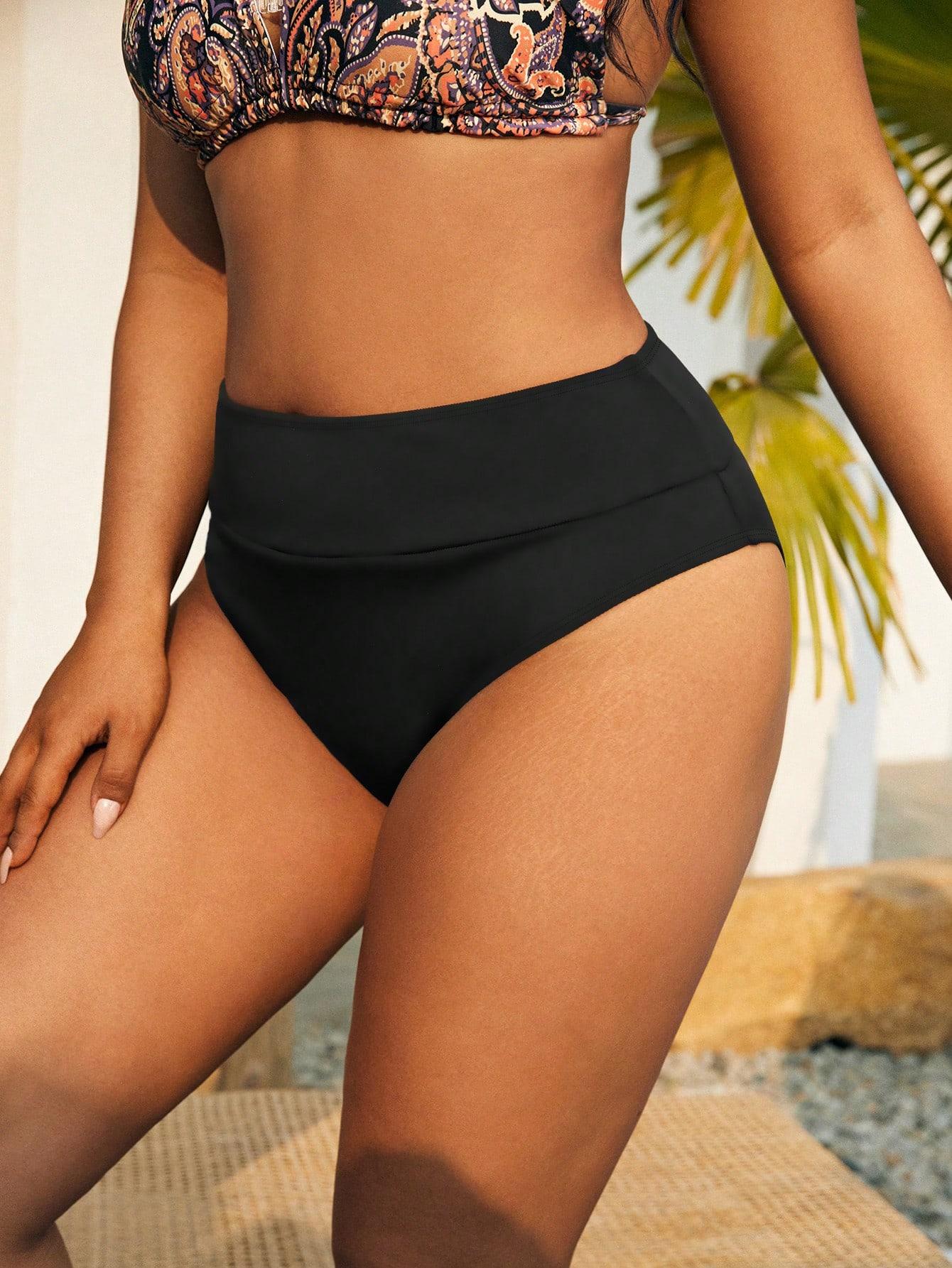 SHEIN CZARNY DÓŁ OD STROJU KĄPIELOWEGO S09__46