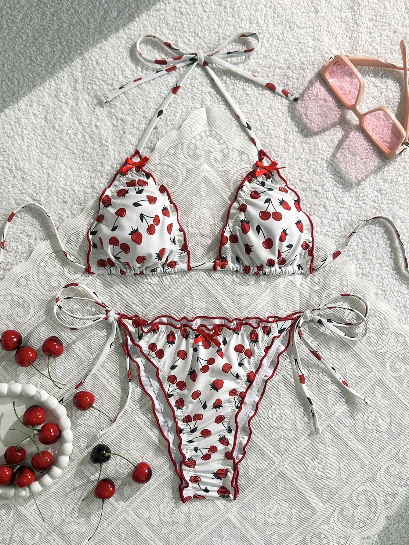 SHEIN DWUCZĘŚCIOWY STRÓJ KĄPIELOWY S06__L