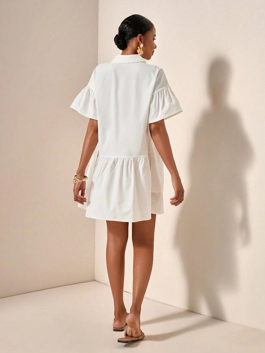 SHEIN BIAŁA MINI SUKIENKA S06__XS