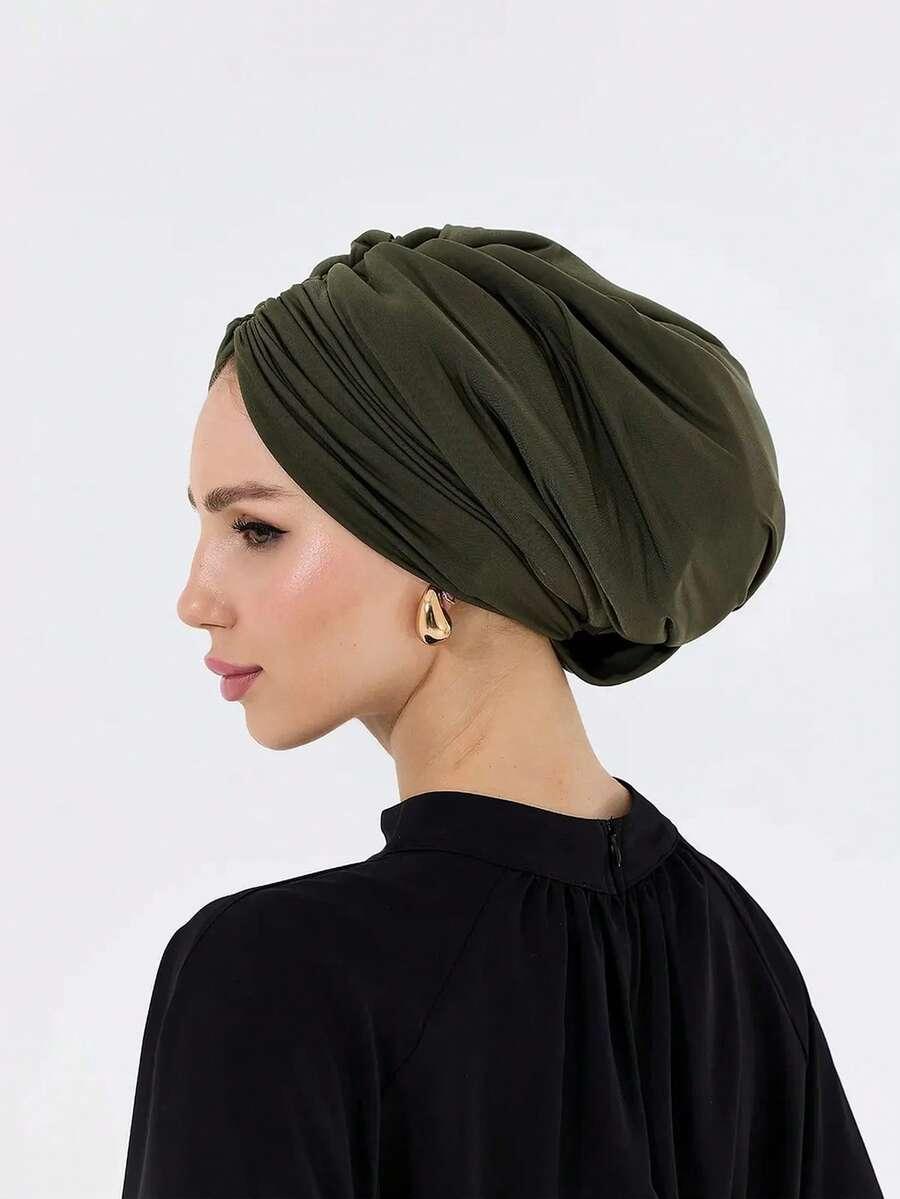 SHEIN ZIELONY HIDŻAB CHUSTA S07