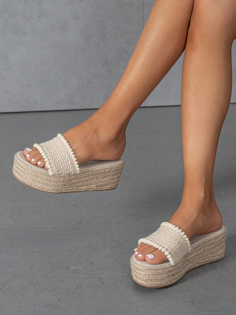 SHEIN BEŻOWE KLAPKI CASUAL S06__36