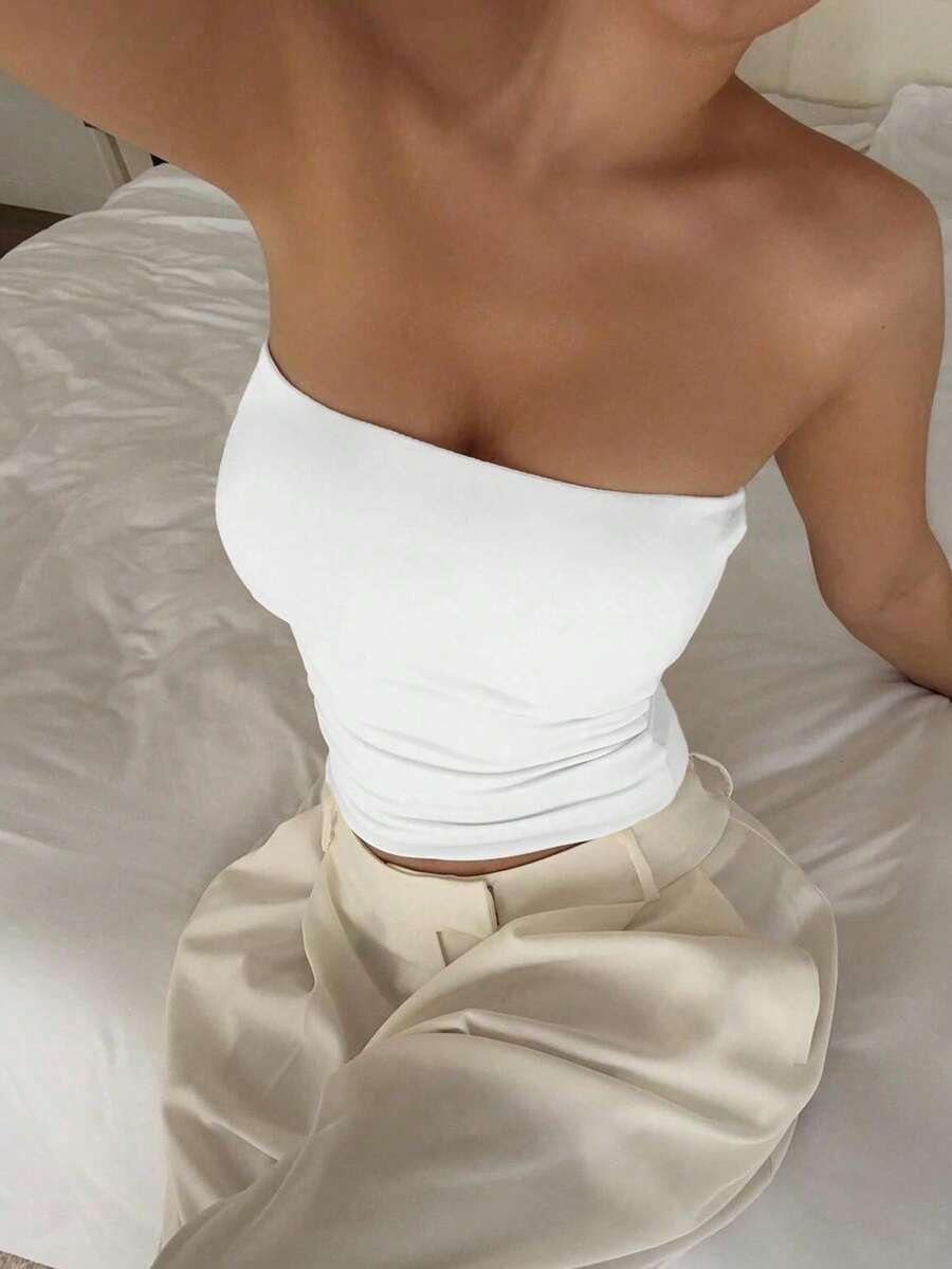 SHEIN BIAŁY TOP ODKRYTE RAMIONA S06__48