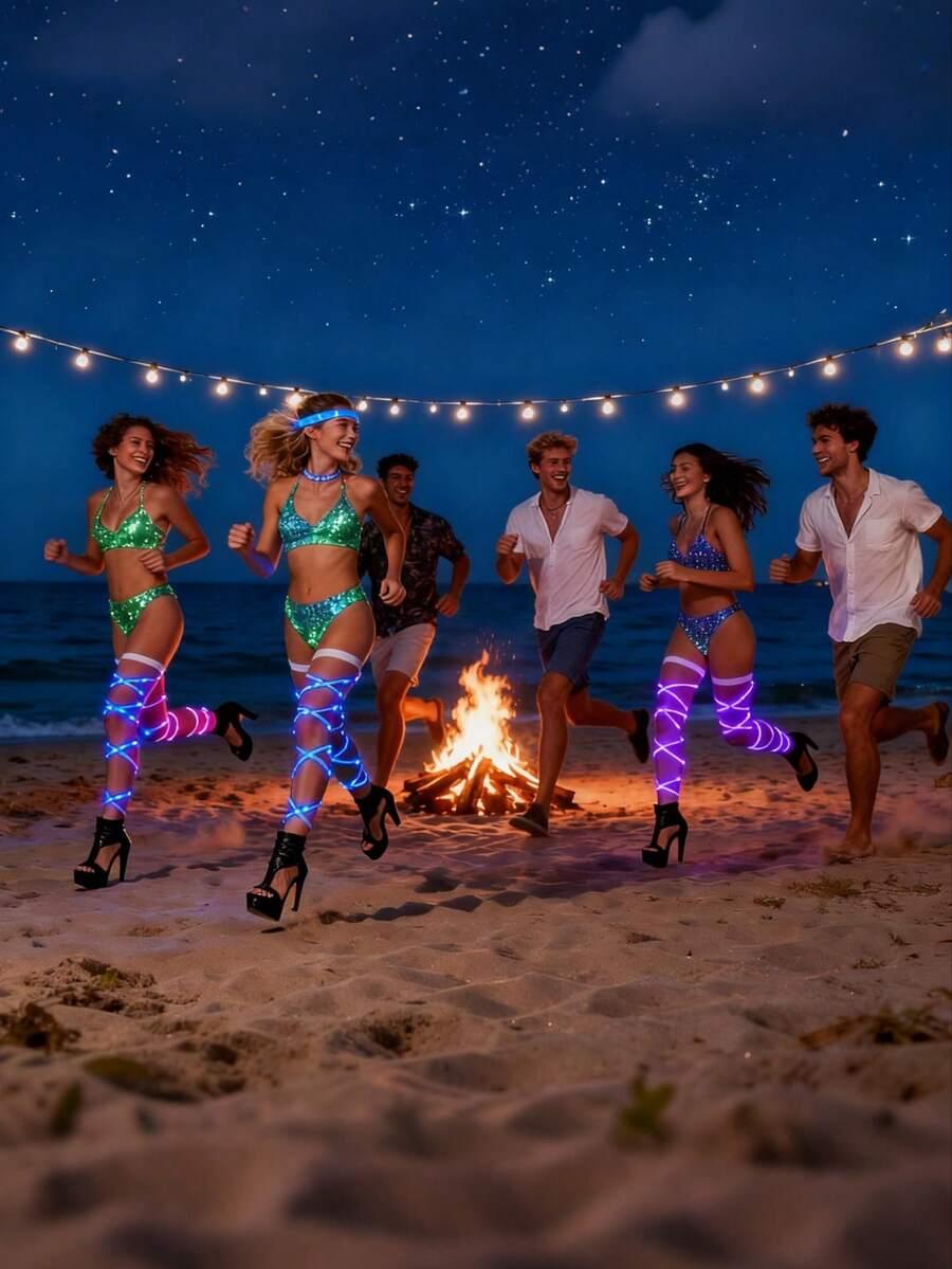SHEIN NEONOWE PODWIĄZKI 2 SZTUKI S07