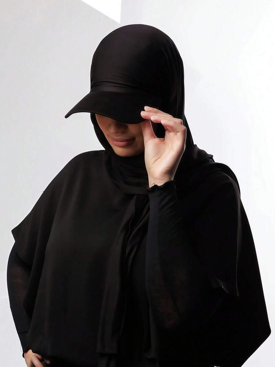 SHEIN CZARNA CHUSTA Z DASZKIEM S07__90