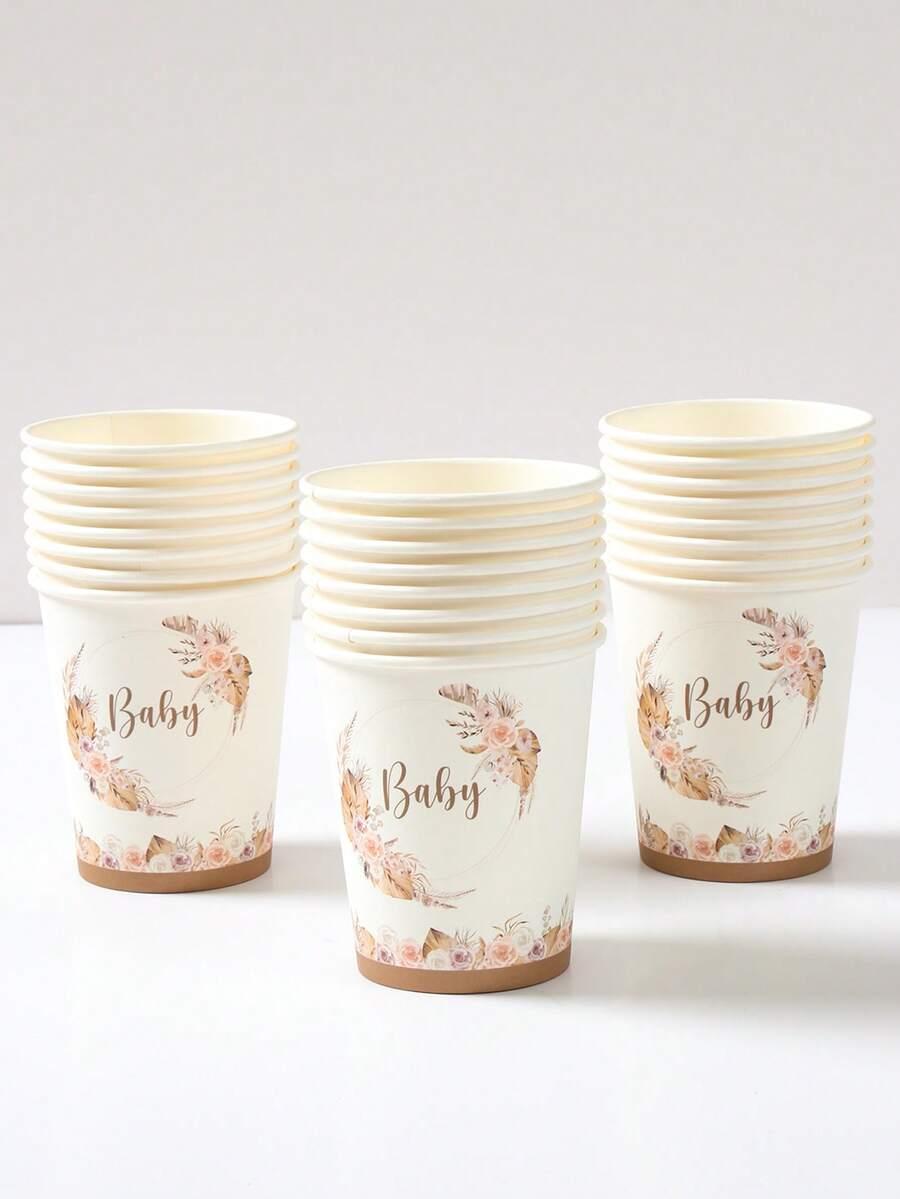 SHEIN JEDNORAZOWE KUBKI NA 1 URODZINY 8SZT S07__7,5X9CM