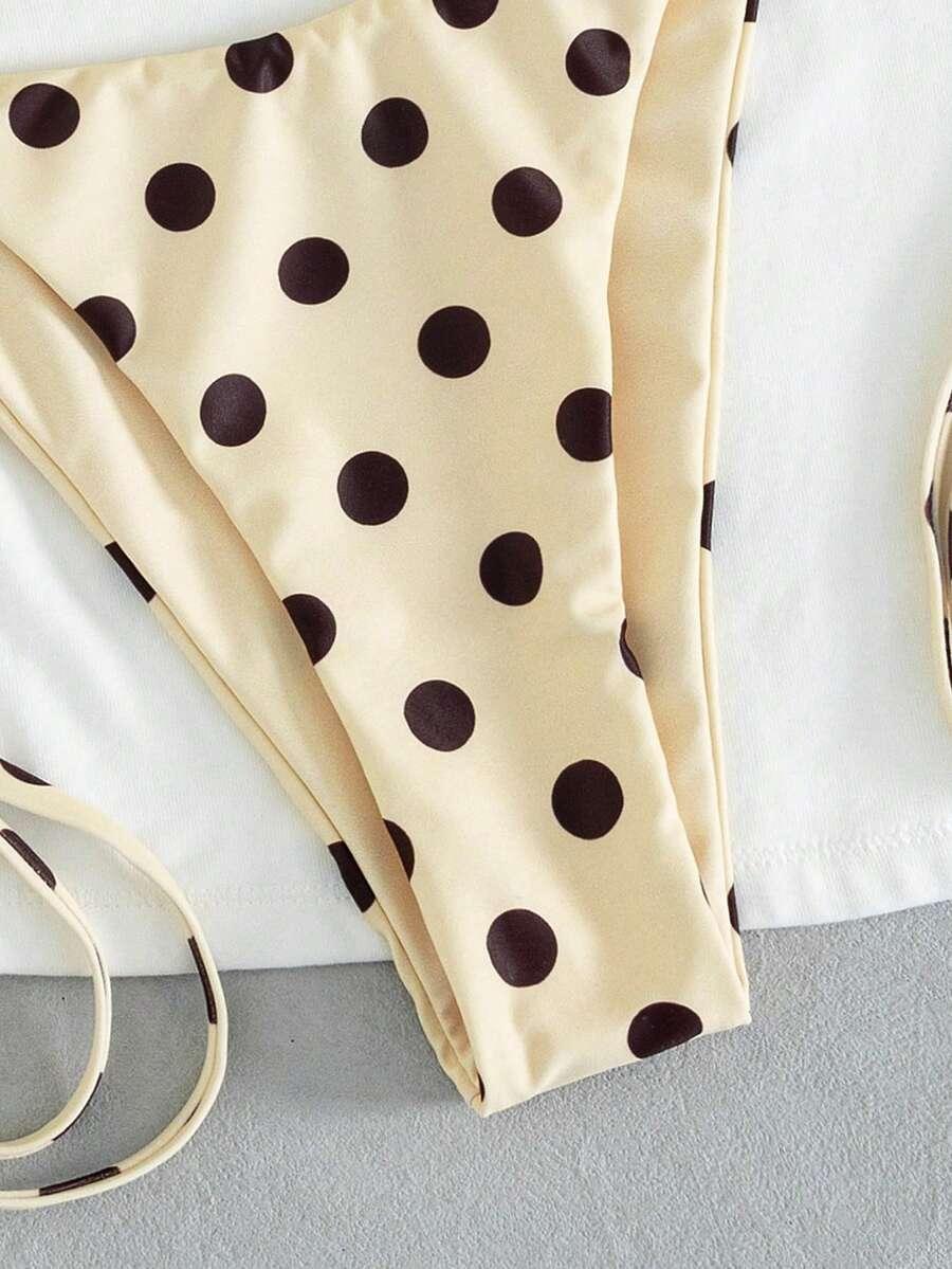 SHEIN DWUCZĘŚCIOWY STRÓJ KĄPIELOWY WZÓR GROSZKI S09__XS