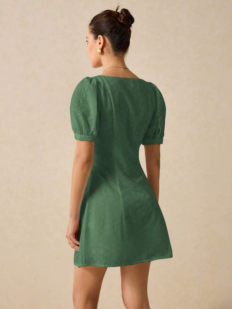 POÉSELLE ZIELONA MINI SUKIENKA S06__XS