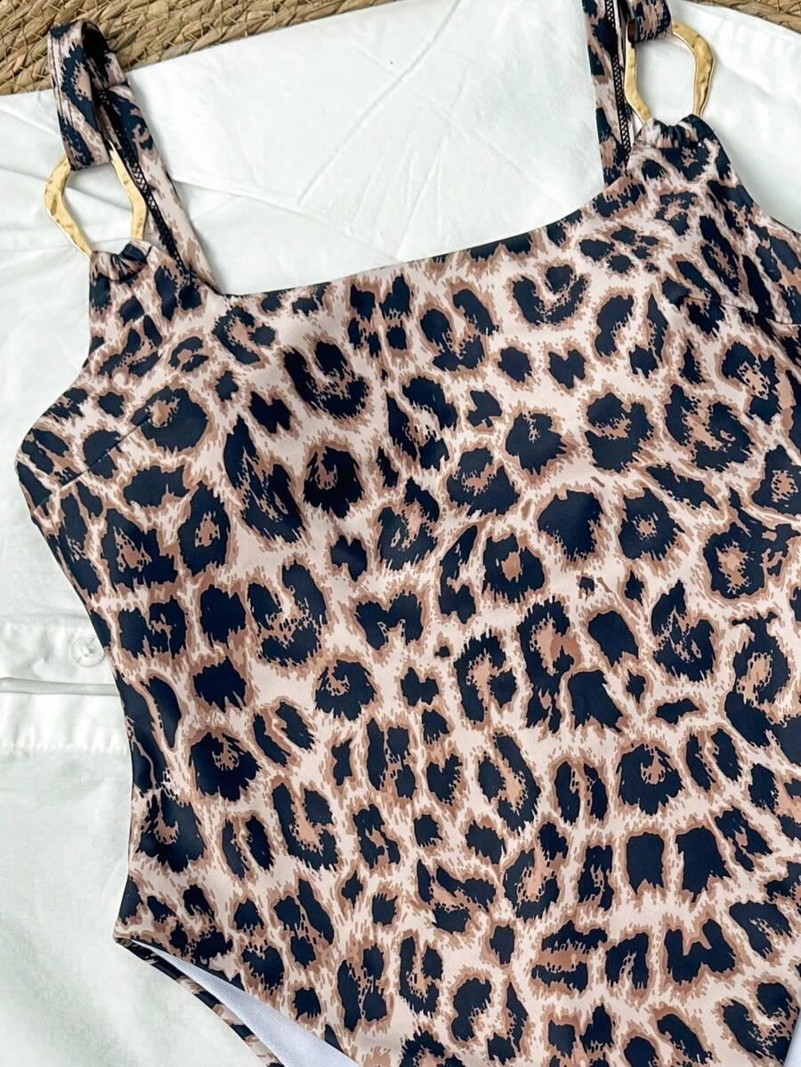 SHEIN JEDNOCZĘŚCIOWY STRÓJ KĄPIELOWY ANIMAL PRINT S09__S