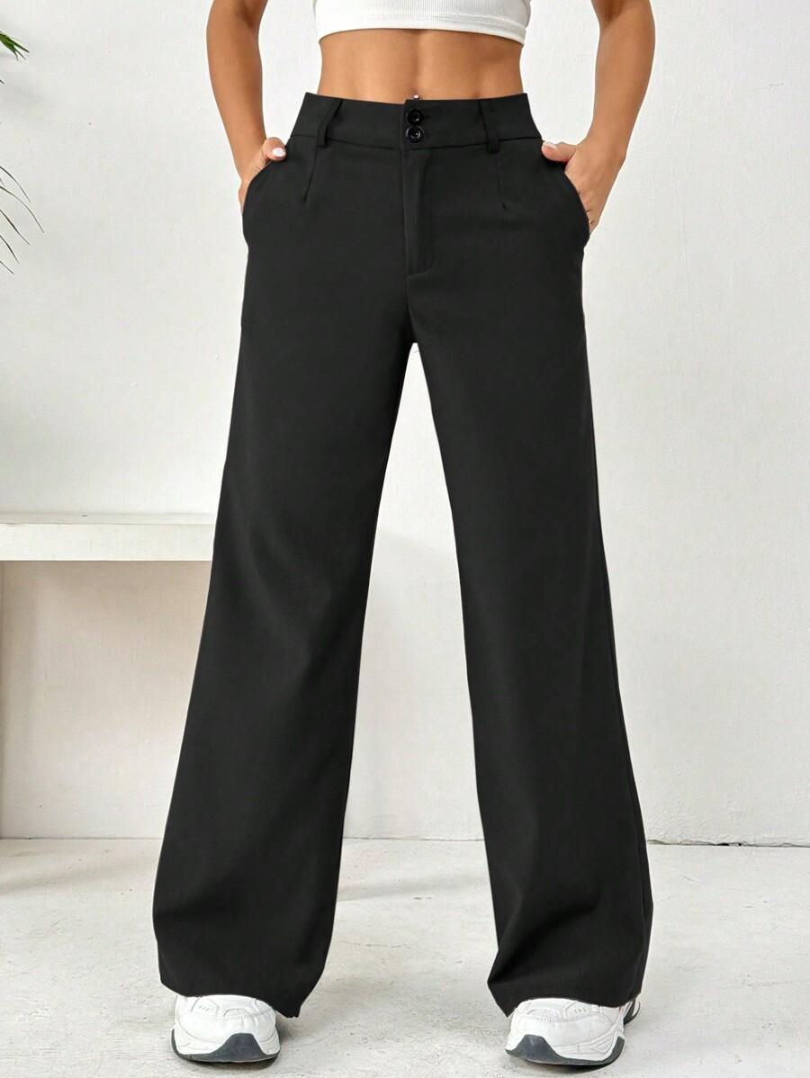FLIRLA CZARNE SPODNIE CASUAL S06__M