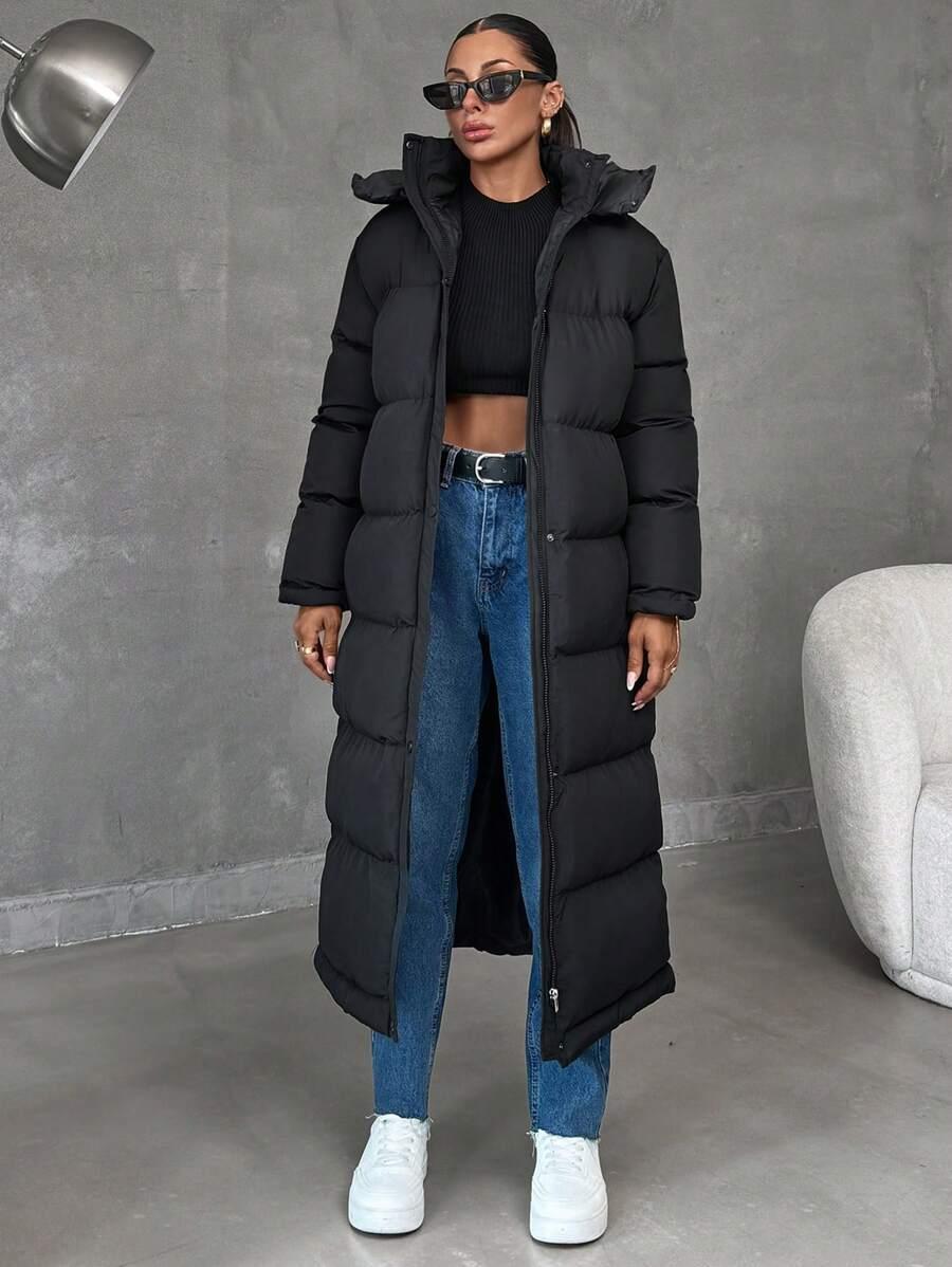 SHEIN CZARNA PIKOWANA KURTKA W01__M
