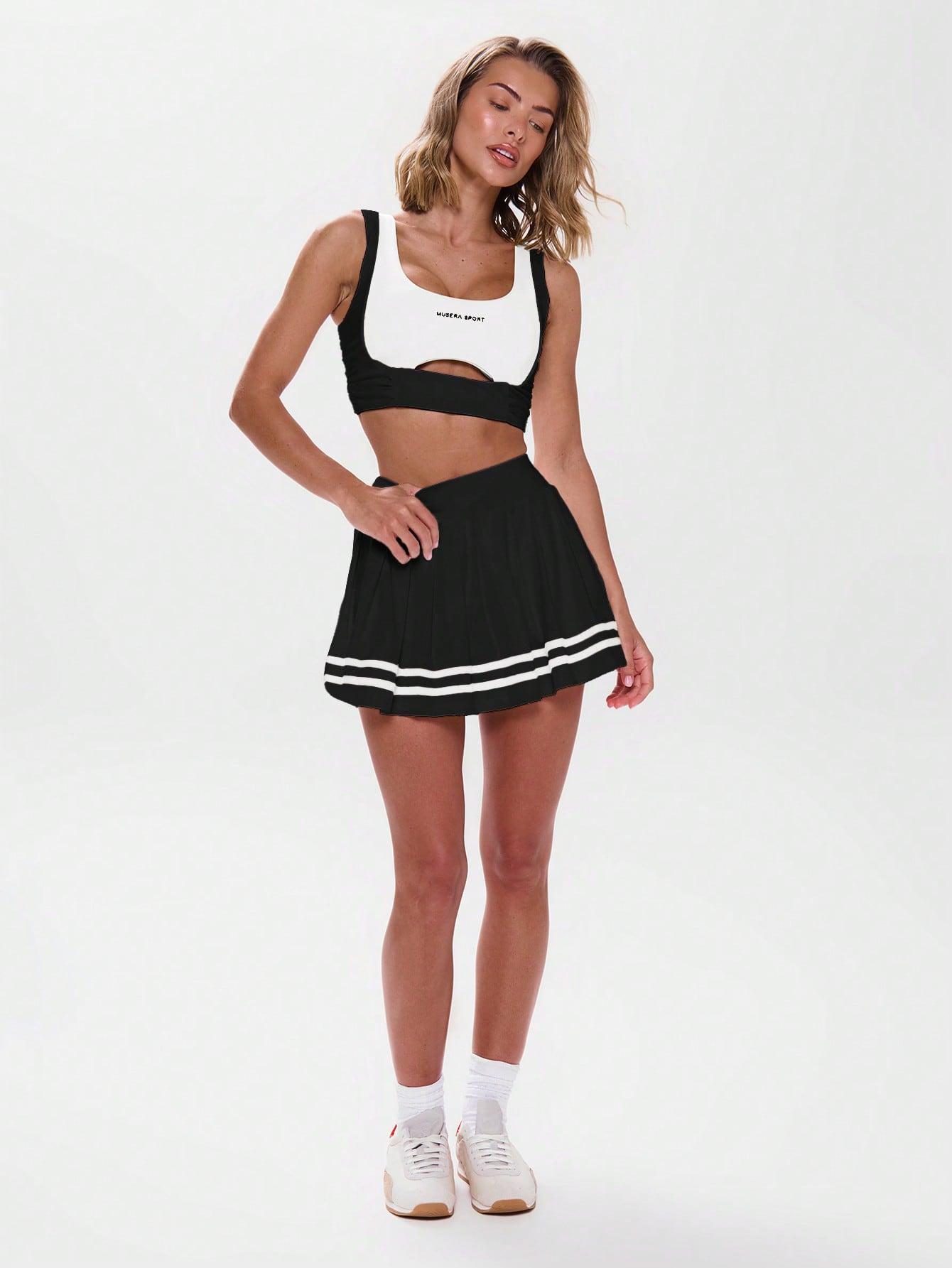 SHEIN SPORTOWY TOP NA RAMIĄCZKACH S06__XS