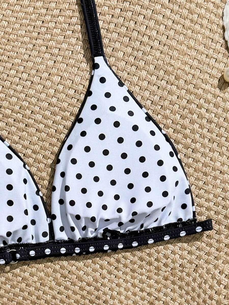 SHEIN DWUCZĘŚCIOWY STRÓJ KĄPIELOWY GROSZKI S09__146-152