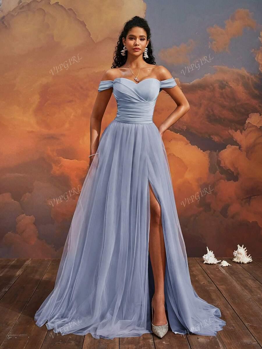 SHEIN NIEBIESKA MAXI SUKIENKA S06__S