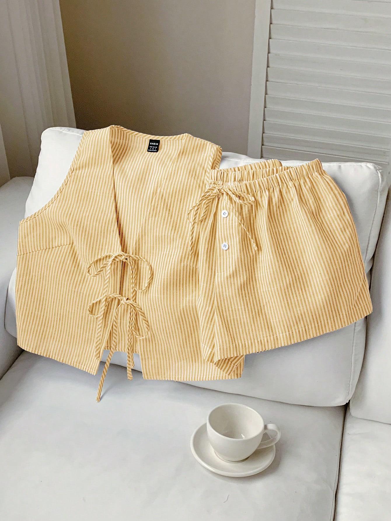 SHEIN TOP SPODNIE KOMPLET PASKI S06__M