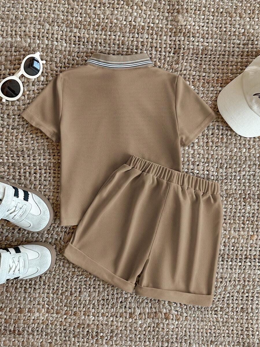 PREPCRW BEŻOWE SPODENKI CASUAL S09__116-122