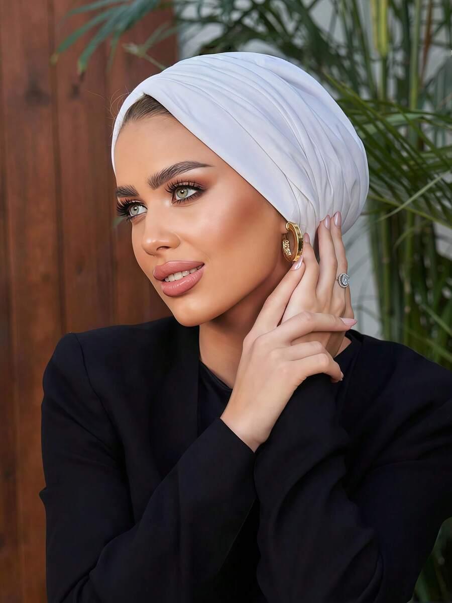 SHEIN BIAŁY TURBAN NA GŁOWĘ S07__OS