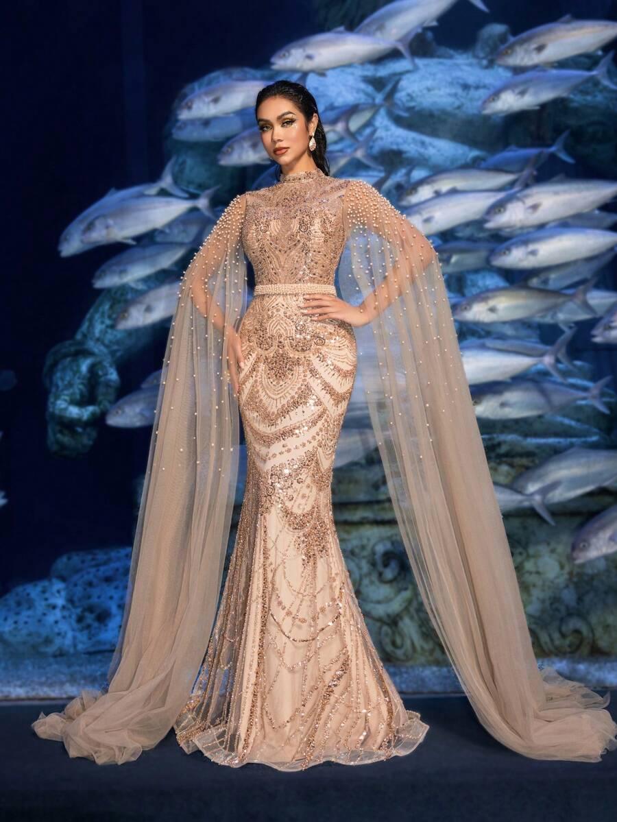 FAERIESTY MAXI SUKIENKA ZDOBIENIE TIUL S09__L