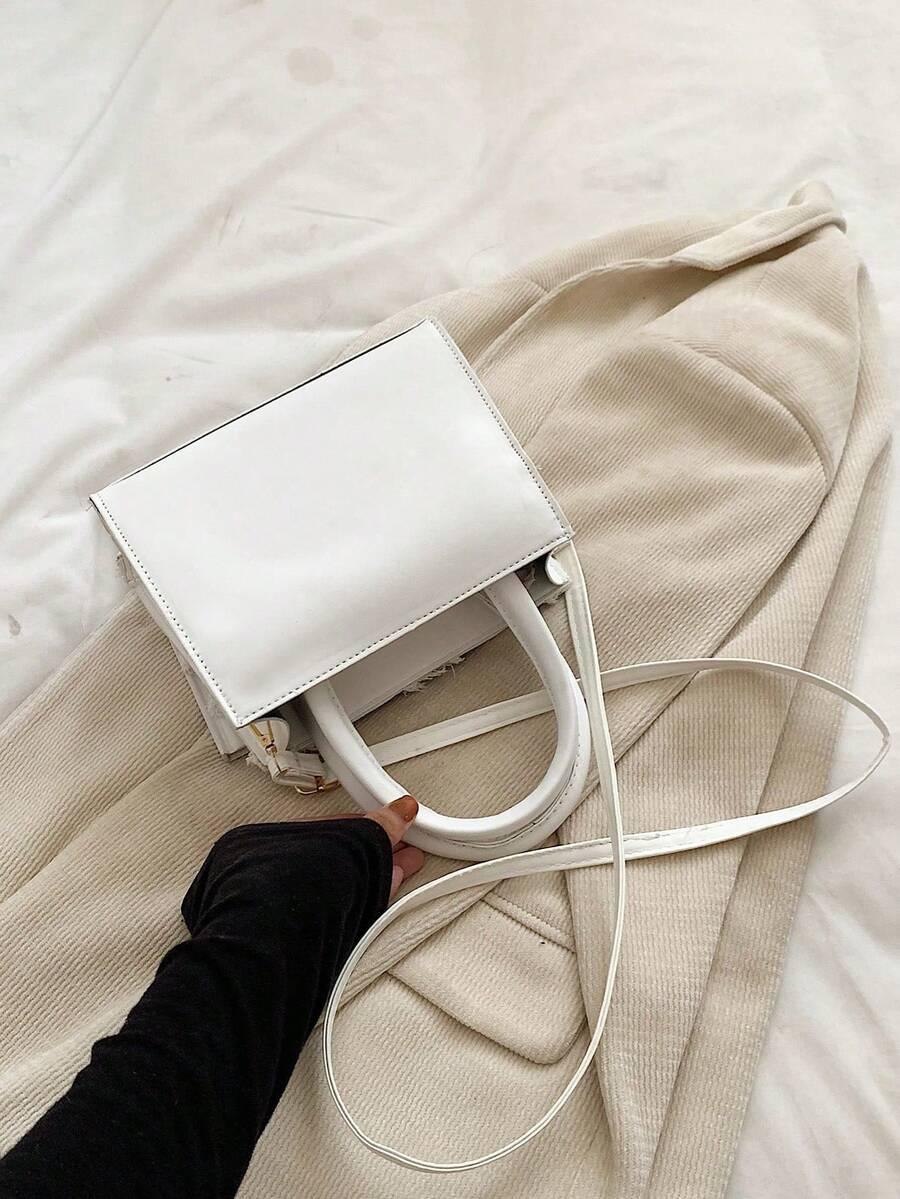 SHEIN BIAŁA TOREBKA ZIP S07__15X20CM