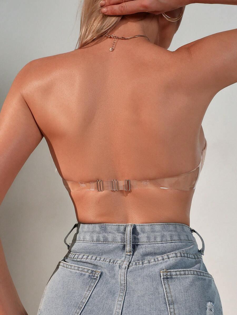 SHEIN BEŻOWY BIUSTONOSZ SAMONOŚNY S09__80B