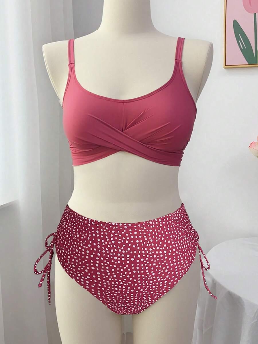 SWIM VCAY DWUCZĘŚCIOWY STRÓJ KĄPIELOWY WZÓR GROSZKI S09__50