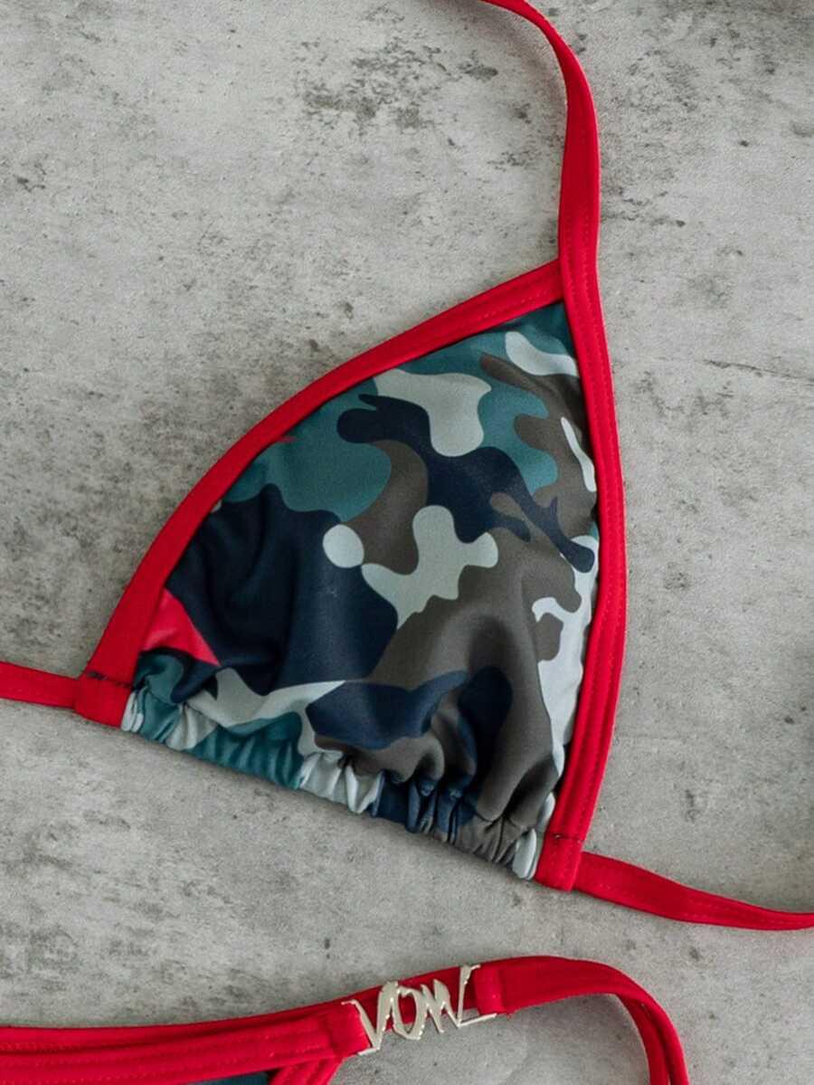 SHEIN DWUCZĘŚCIOWY STRÓJ KĄPIELOWY WZÓR S09__S