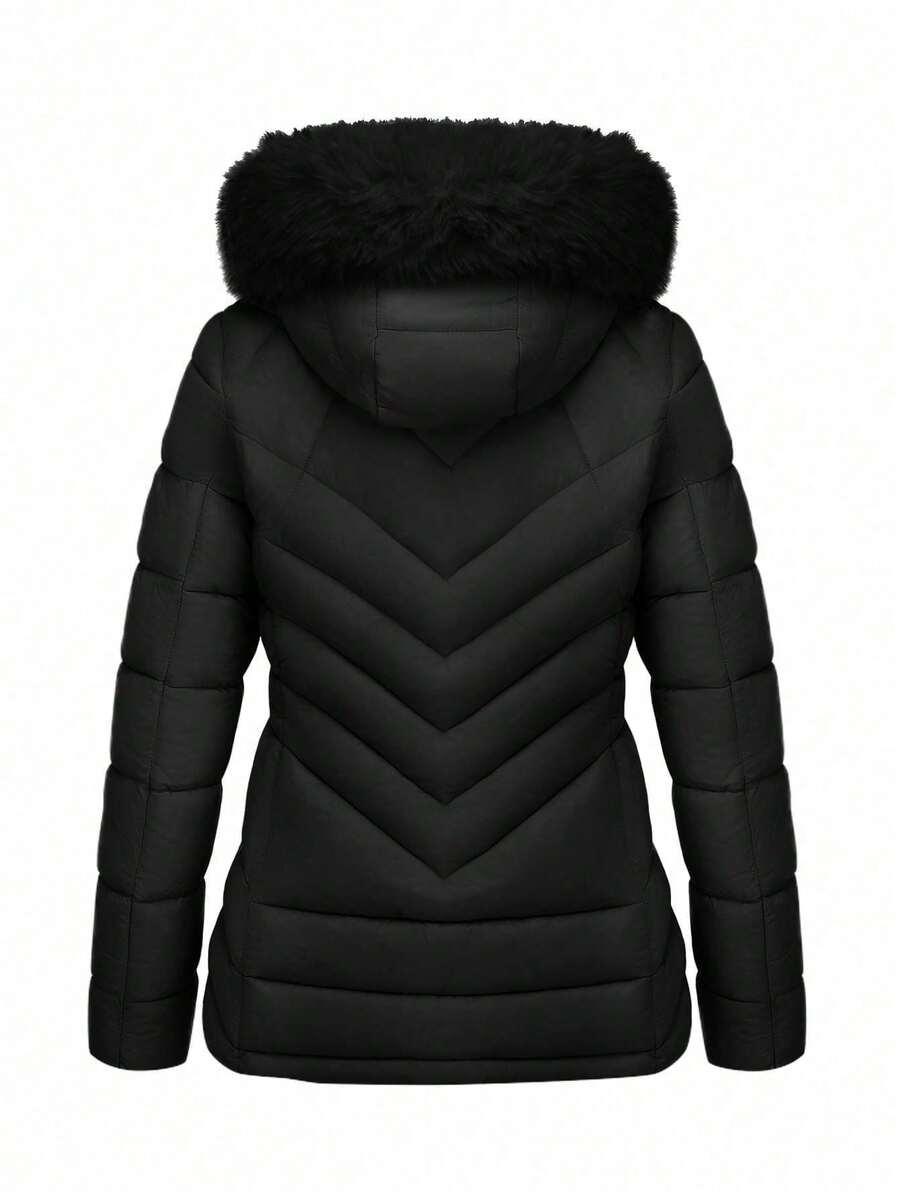 SHEIN CZARNA PIKOWANA KURTKA W01__L