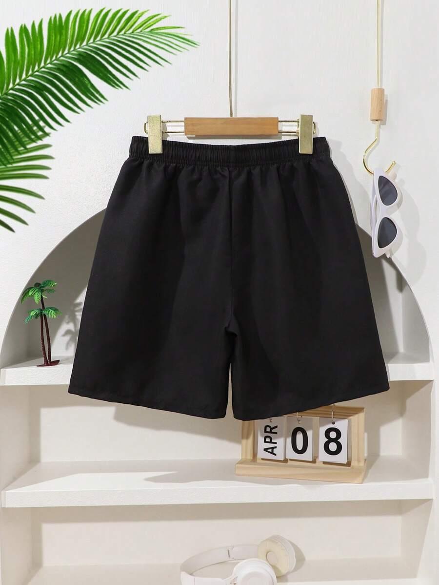 SHEIN CZARNE SZORTY KĄPIELOWE S09__152/160