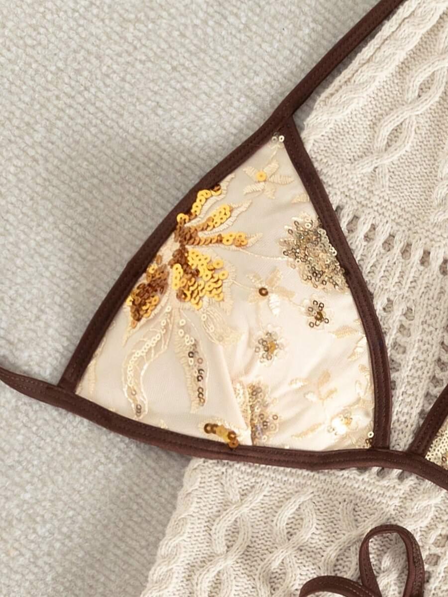 SHEIN DWUCZĘŚCIOWY STRÓJ KĄPIELOWY S09__S