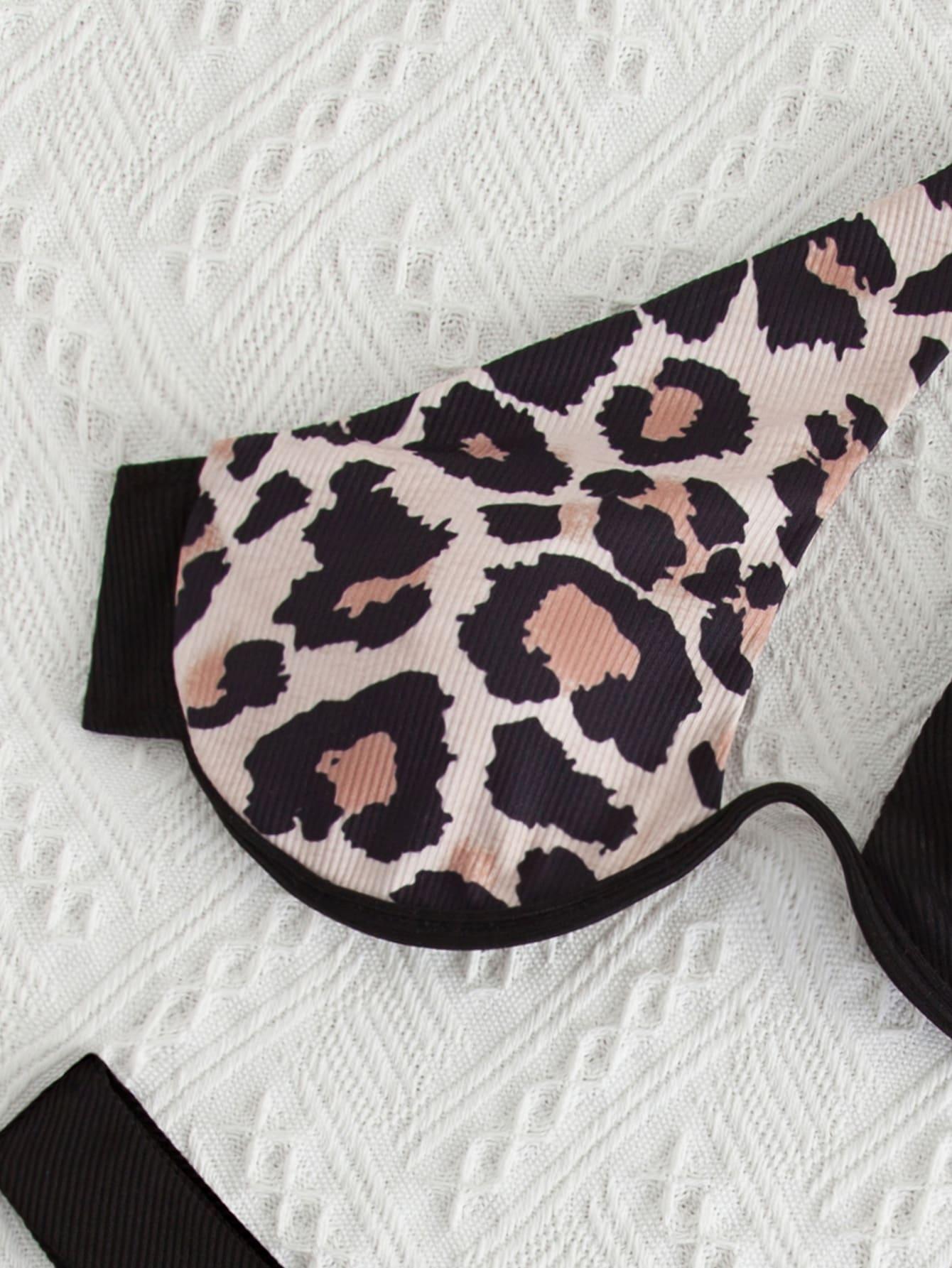 SHEIN DWUCZĘŚCIOWY STRÓJ KĄPIELOWY ANIMAL PRINT S09__S