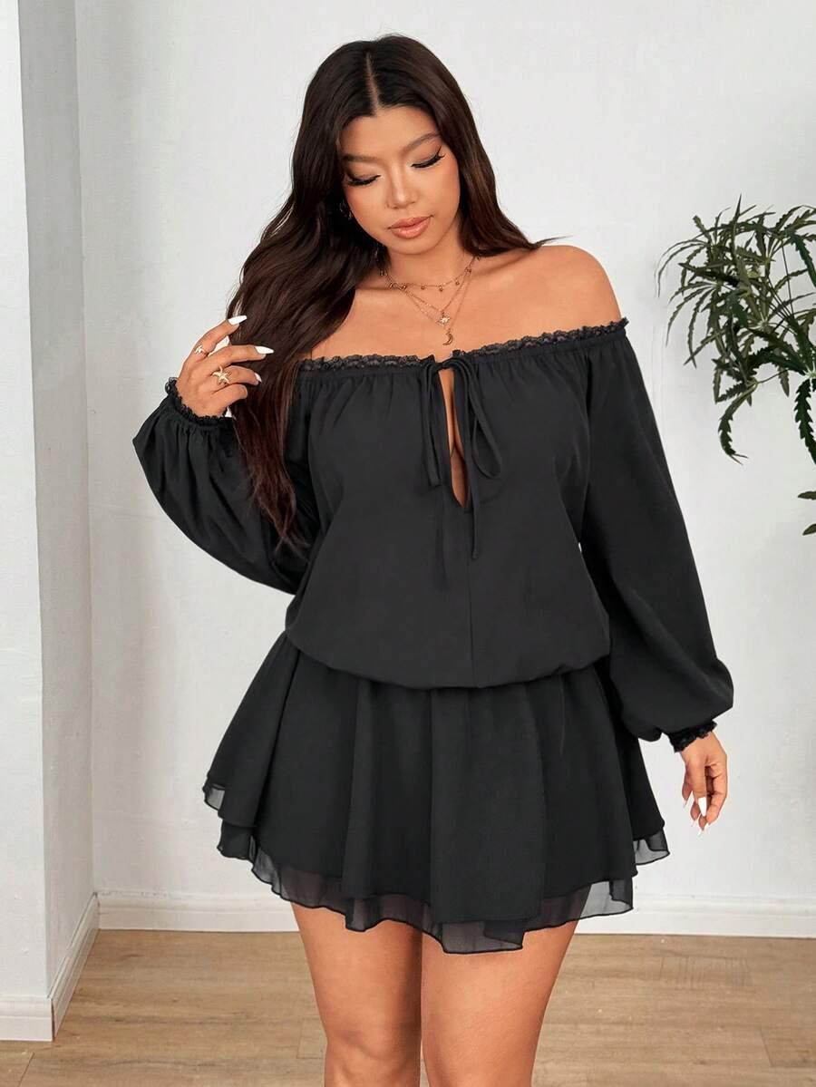 VIONELLE CZARNA MINI SUKIENKA S06__48