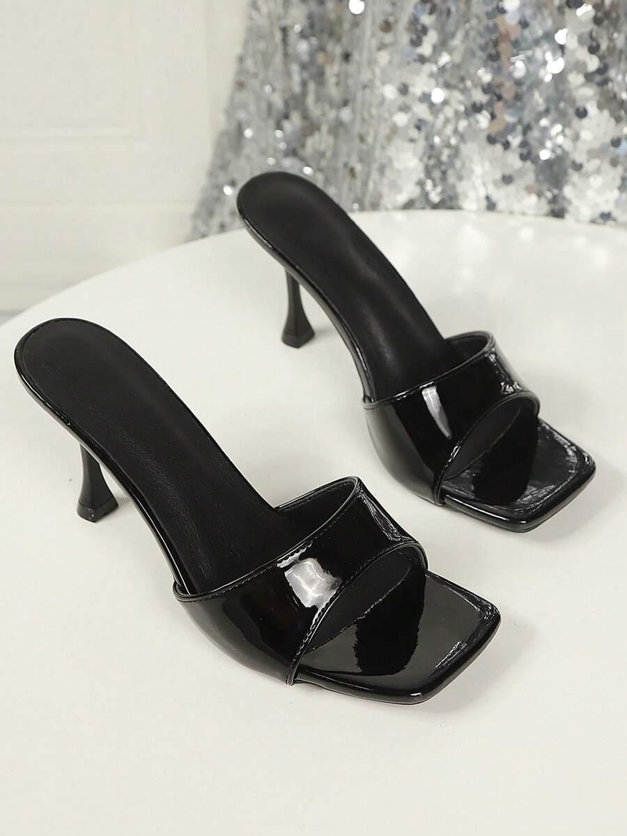 SHEIN CZARNE KLAPKI OBCAS S06__39,5