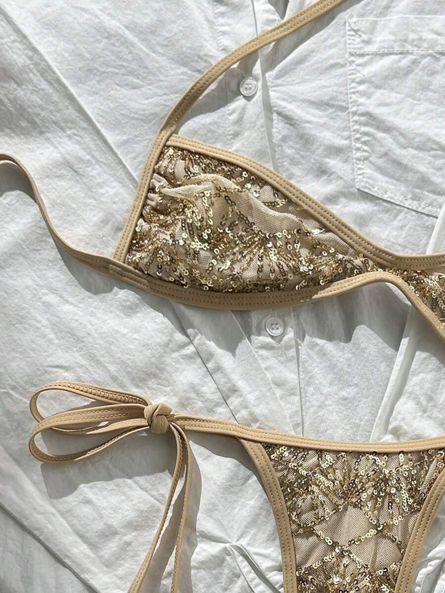 SHEIN DWUCZĘŚCIOWY STRÓJ KĄPIELOWY S09__S