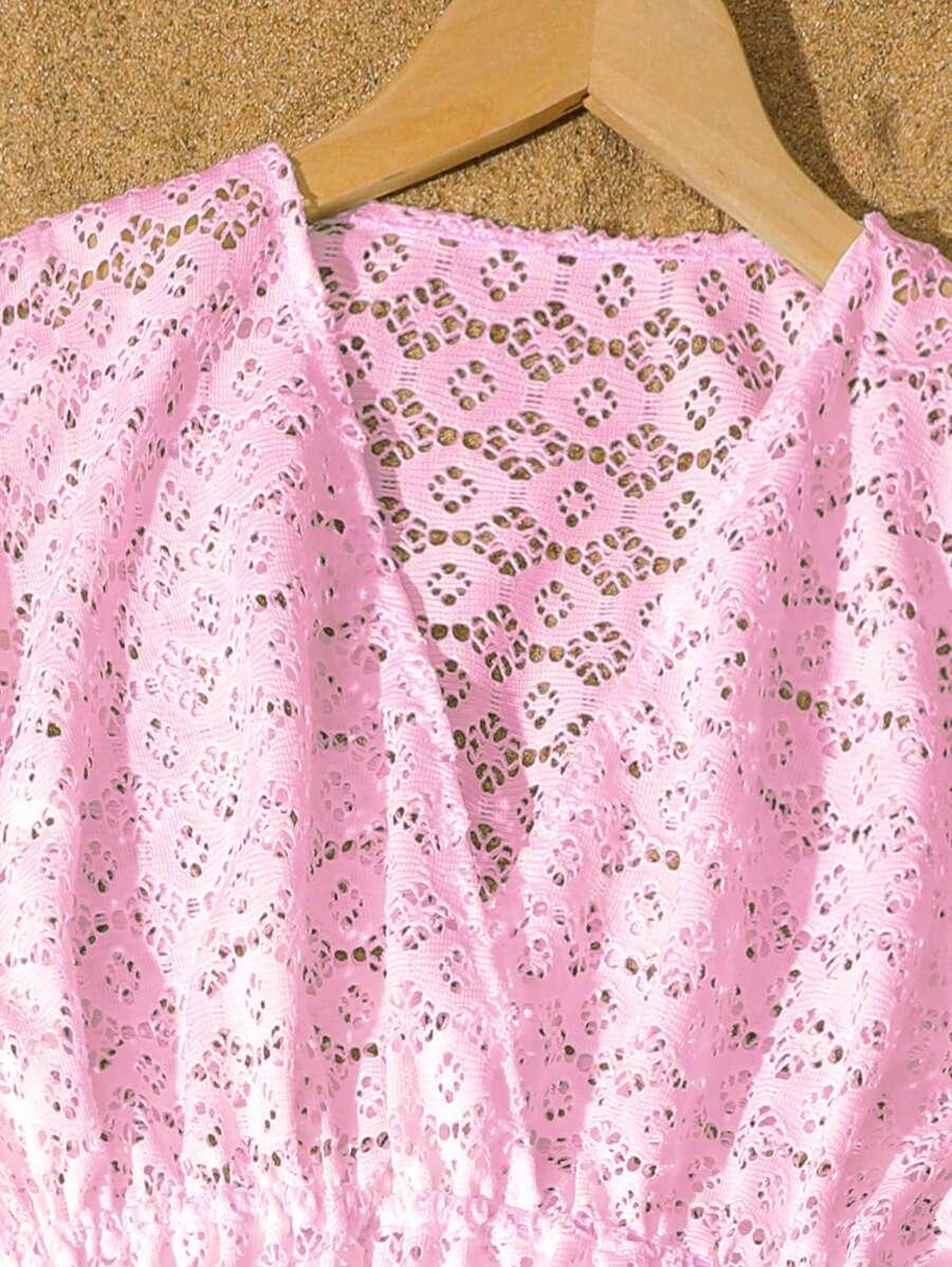 SHEIN RÓŻOWA SUKIENKA PLAŻOWA S06__152/158