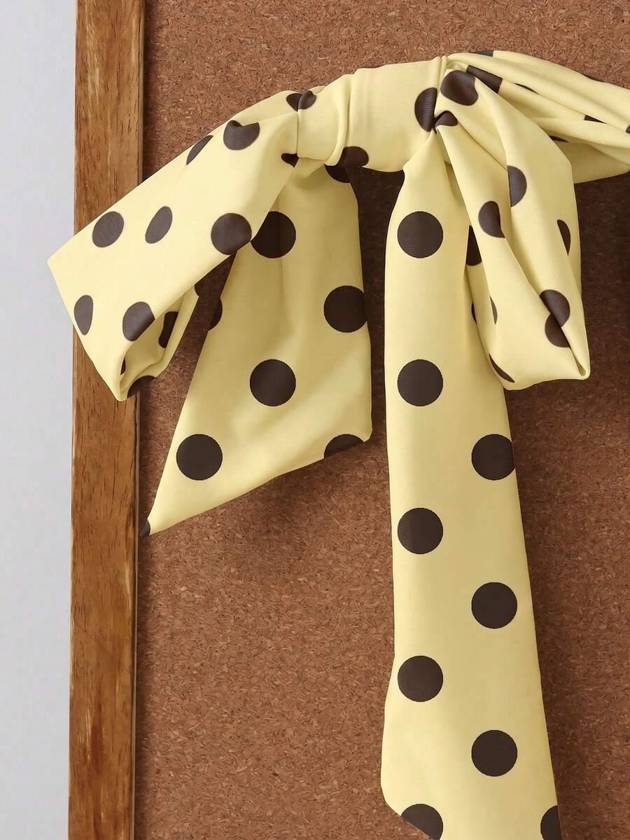 SHEIN ŻÓŁTY STRÓJ KĄPIELOWY DWUCZĘŚCIOWY WIĄZANIE S09__S