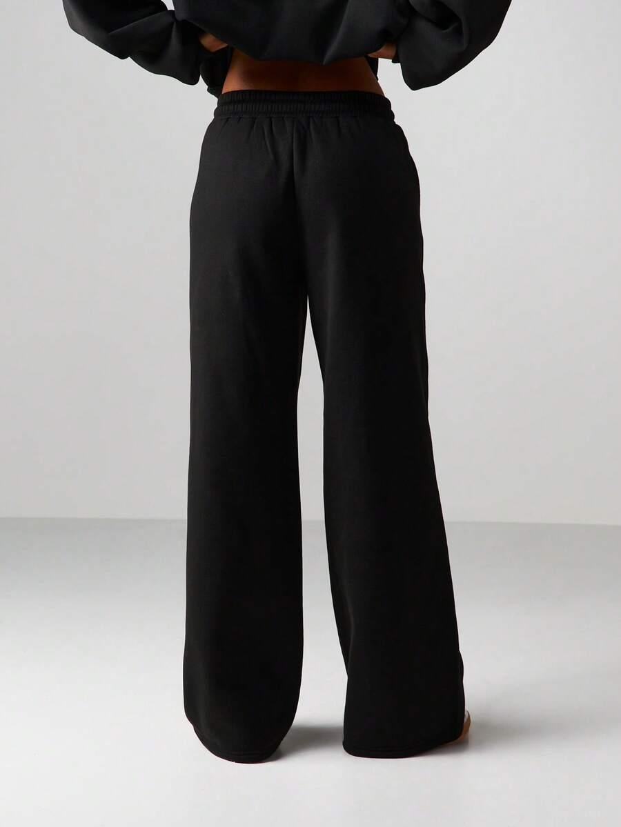 SHEIN CZARNE SPODNIE DRESOWE S06__L