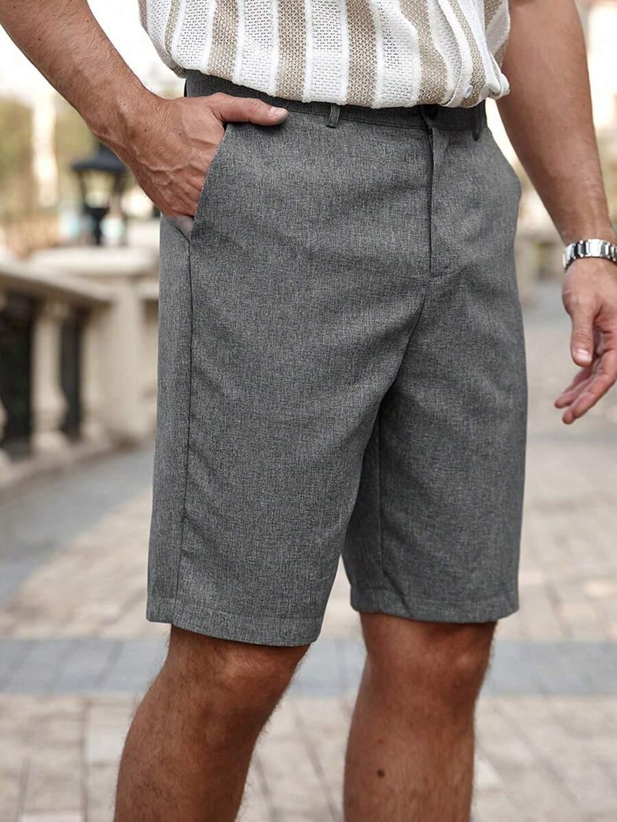 MANFINITY SZARE SPODENKI CASUAL S06__XL