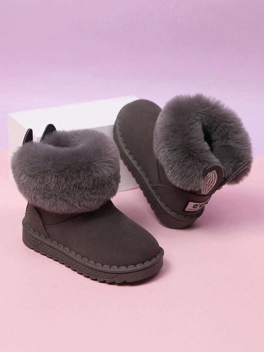 SHEIN SZARE ŚNIEGOWCE SZTUCZNE FUTRO W01__36