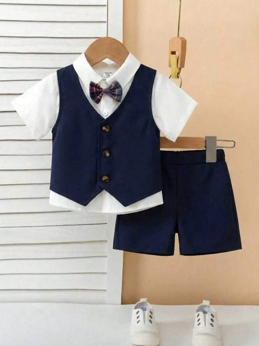 SHEIN KAMIZELKA SPODENKI KOMPLET S06__74-80