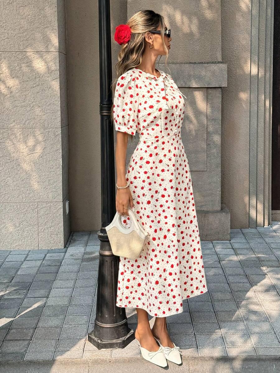 PARIAURA MAXI SUKIENKA PRINT KWIATY S06__S