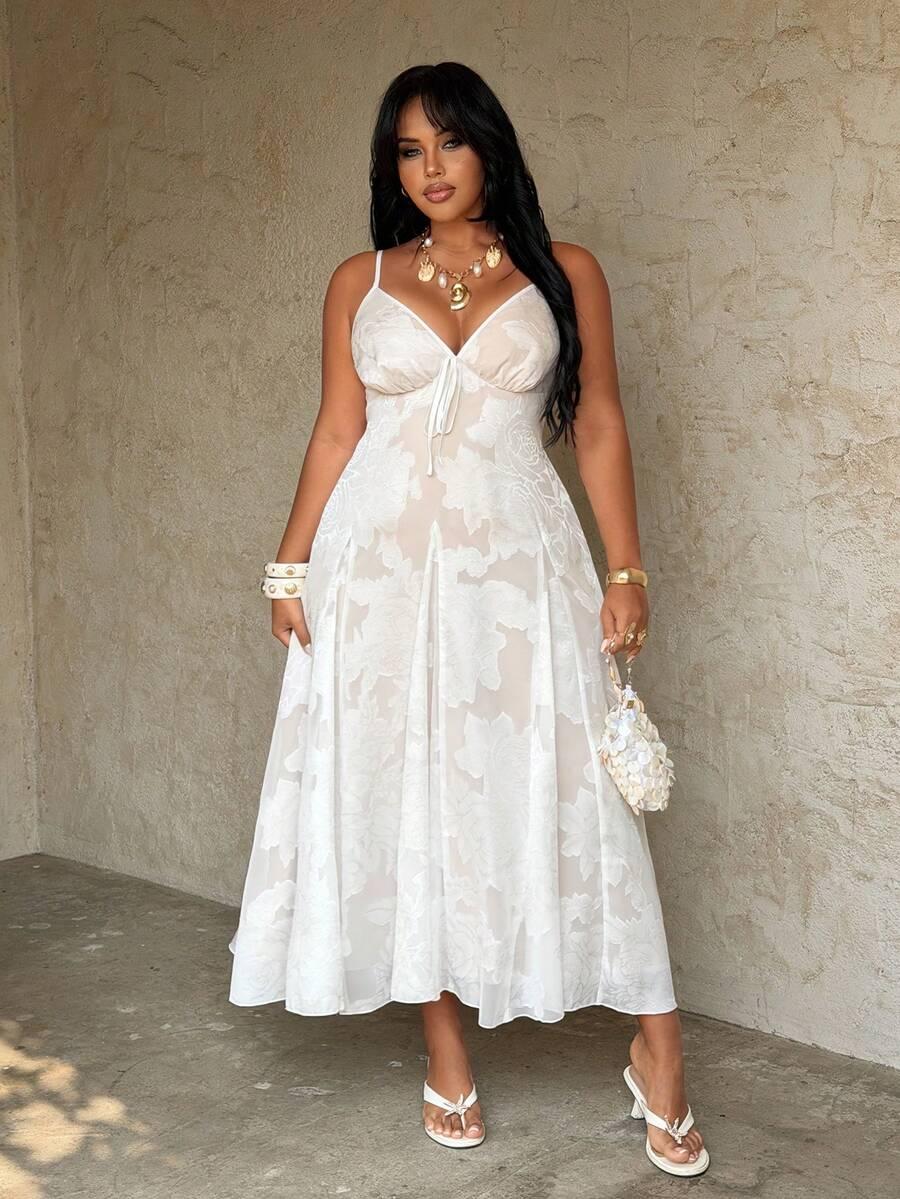 SHEIN BIAŁA SUKIENKA NA RAMIĄCZKACH S06__46