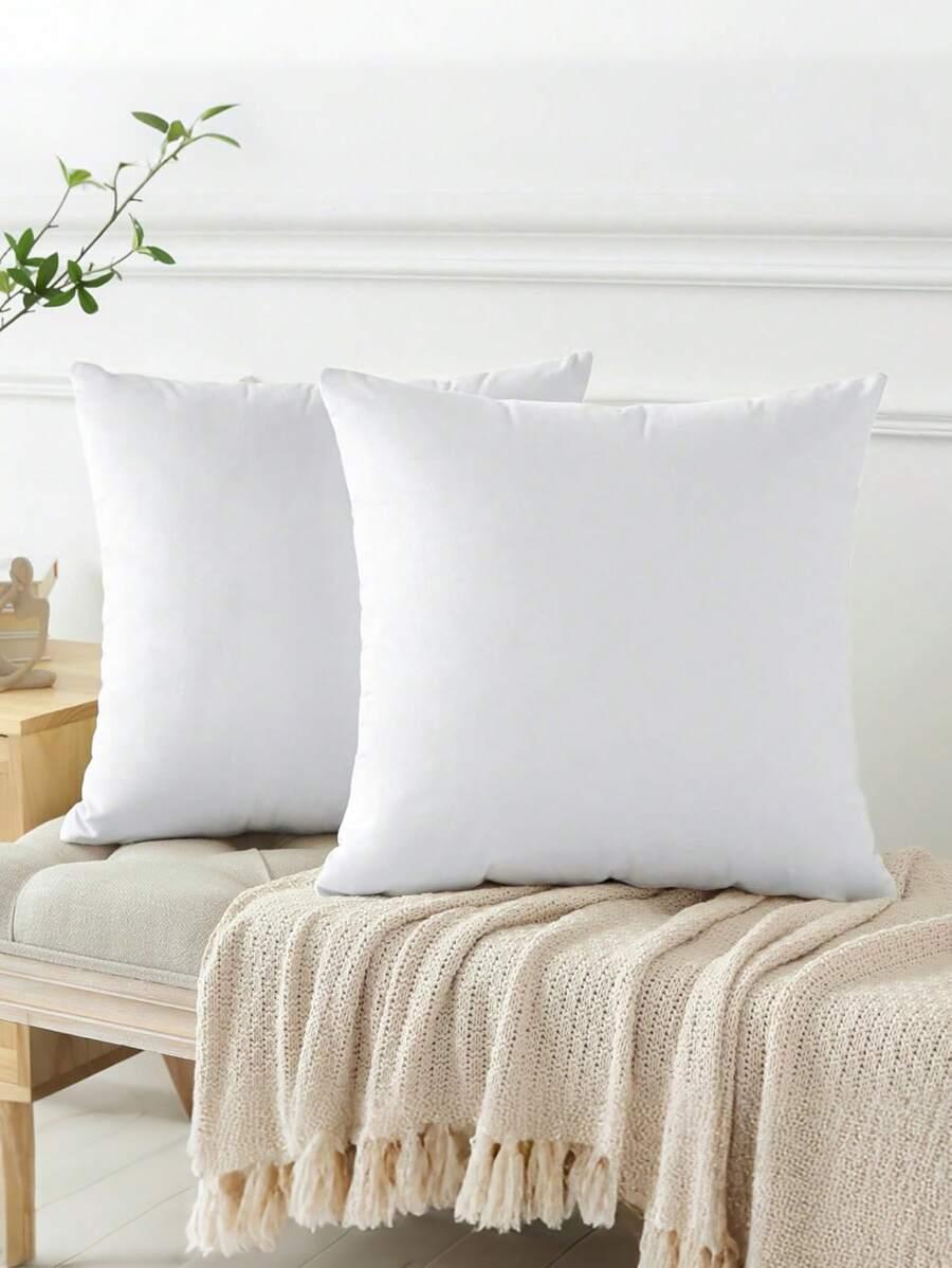 SHEIN BIAŁA POSZEWKA NA PODUSZKĘ 2-PACK S07__42X42
