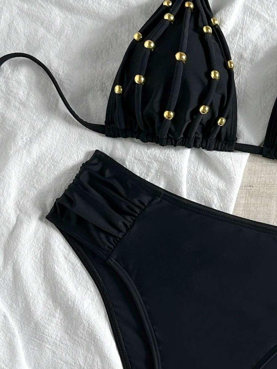SHEIN DWUCZĘŚCIOWY STRÓJ KĄPIELOWY S09__L