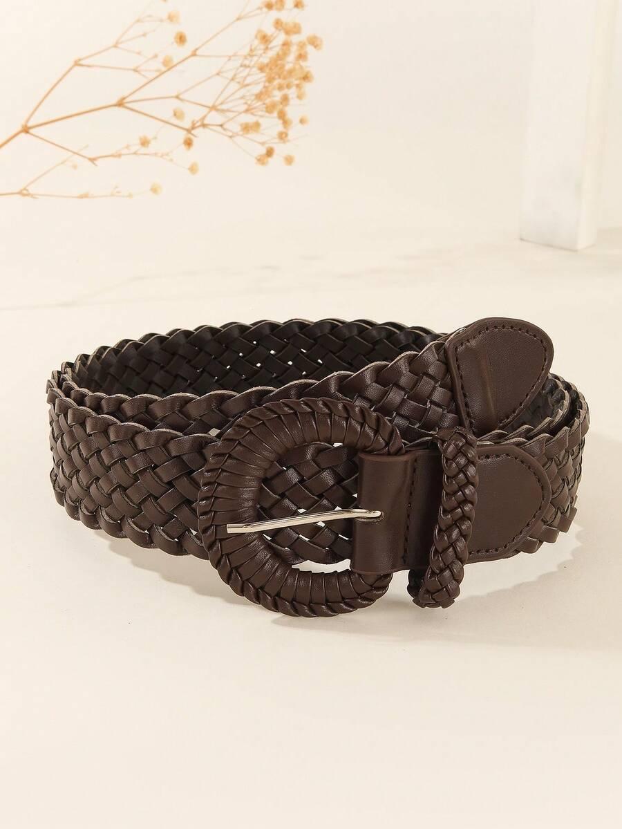 SHEIN BRĄZOWY PASEK KLAMRA S07__100CM