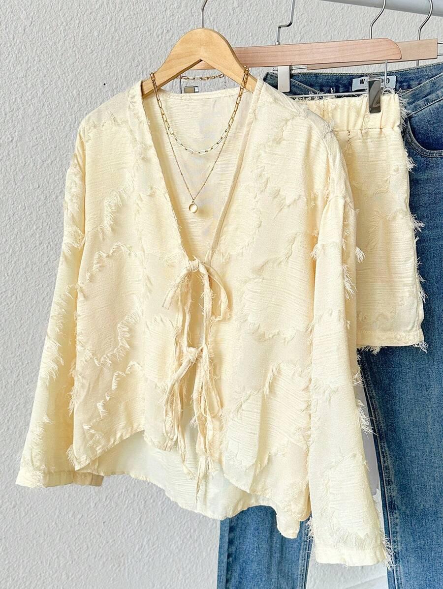 SHEIN KOMPLET BLUZKA SPODENKI TEKSTURA S06__M
